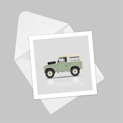Range Rover Post Card Car Greetings Cards for petrol head in your life!