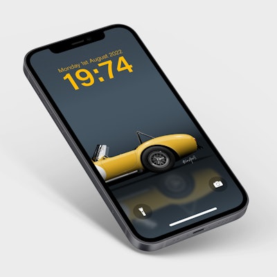 Shelby Cobra iPhone Wallpaper - Car illustration