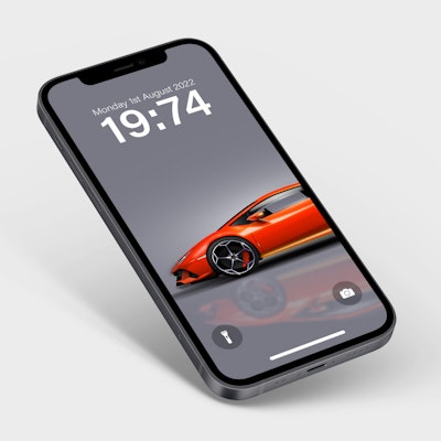 Lamborghini Hurican iPhone Wallpaper - Car illustration