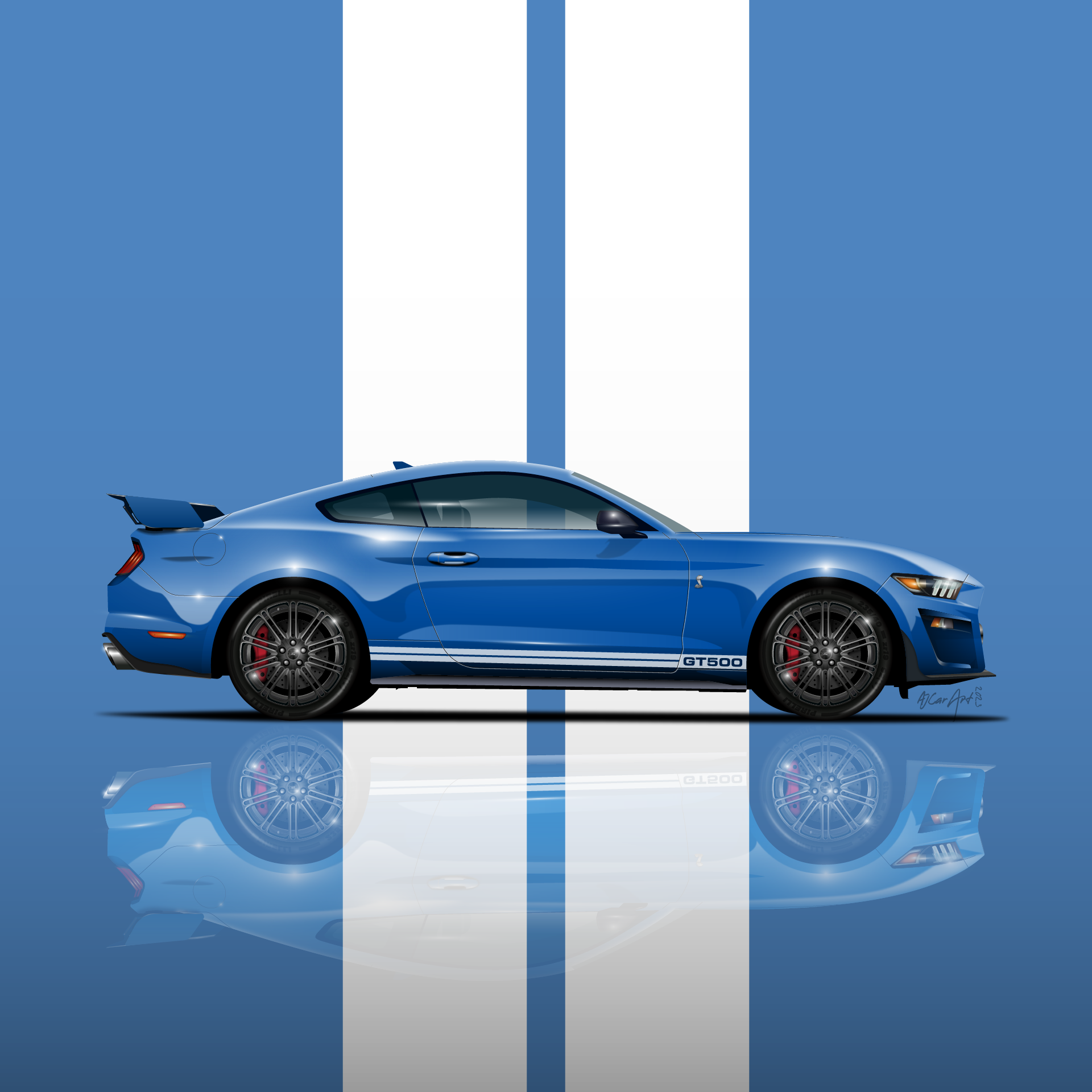 Download A FREE Shelby Mustang GT500 IPhone Wallpaper